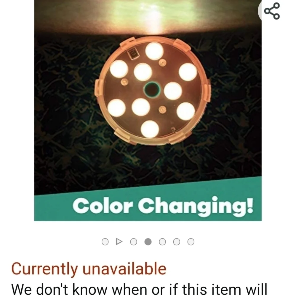 Color Changing Pool Light - Picture 3 of 10